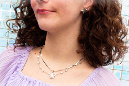 Titanium Starry Night Necklace