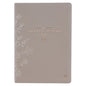 The Spiritual Growth Bible, Study Bible, NLT - New Living Translation Holy Bible, Faux Leather, Taupe Embroidred Floral - Leather