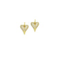 Cute Clear CZ Gold Heart Charm Pendant,Sku#LD709