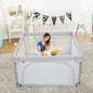 Large Safety Play Center Yard with 50 Balls for Baby Infant-Gray