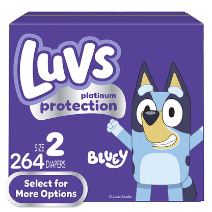 Luvs Platinum Protection Baby Diapers Size 2, 264 Count