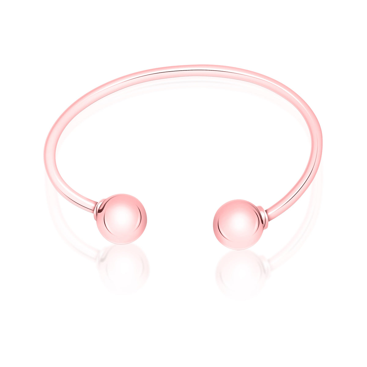 MASSETE Sterling Silver 925 Ball Wire Bracelet Bangle
