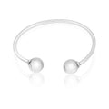 MASSETE Sterling Silver 925 Ball Wire Bracelet Bangle
