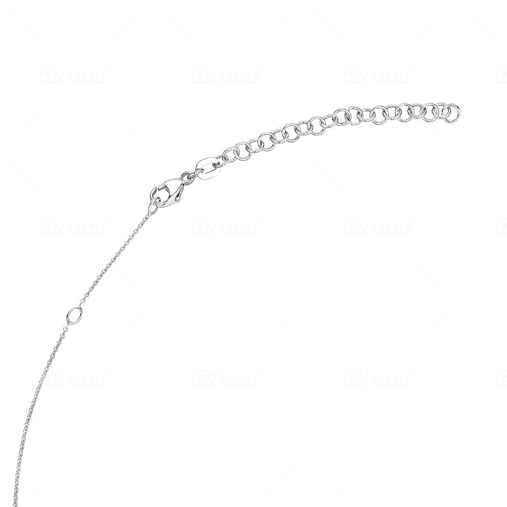 Chain Extender for Necklace Sterling Silver Rolo Width 3.6mm Length 2"