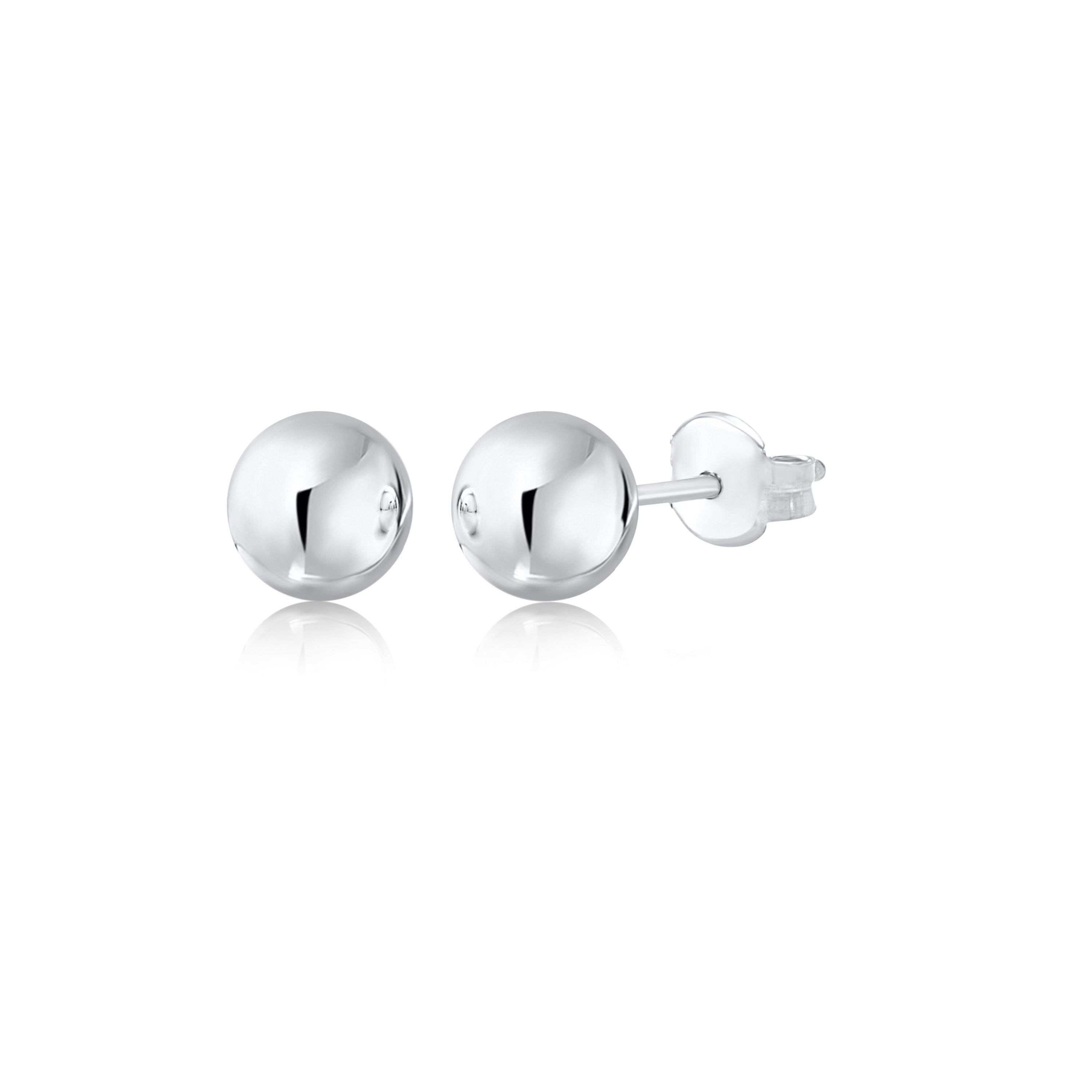 Gold Ball Stud Earrings for Women and Girls