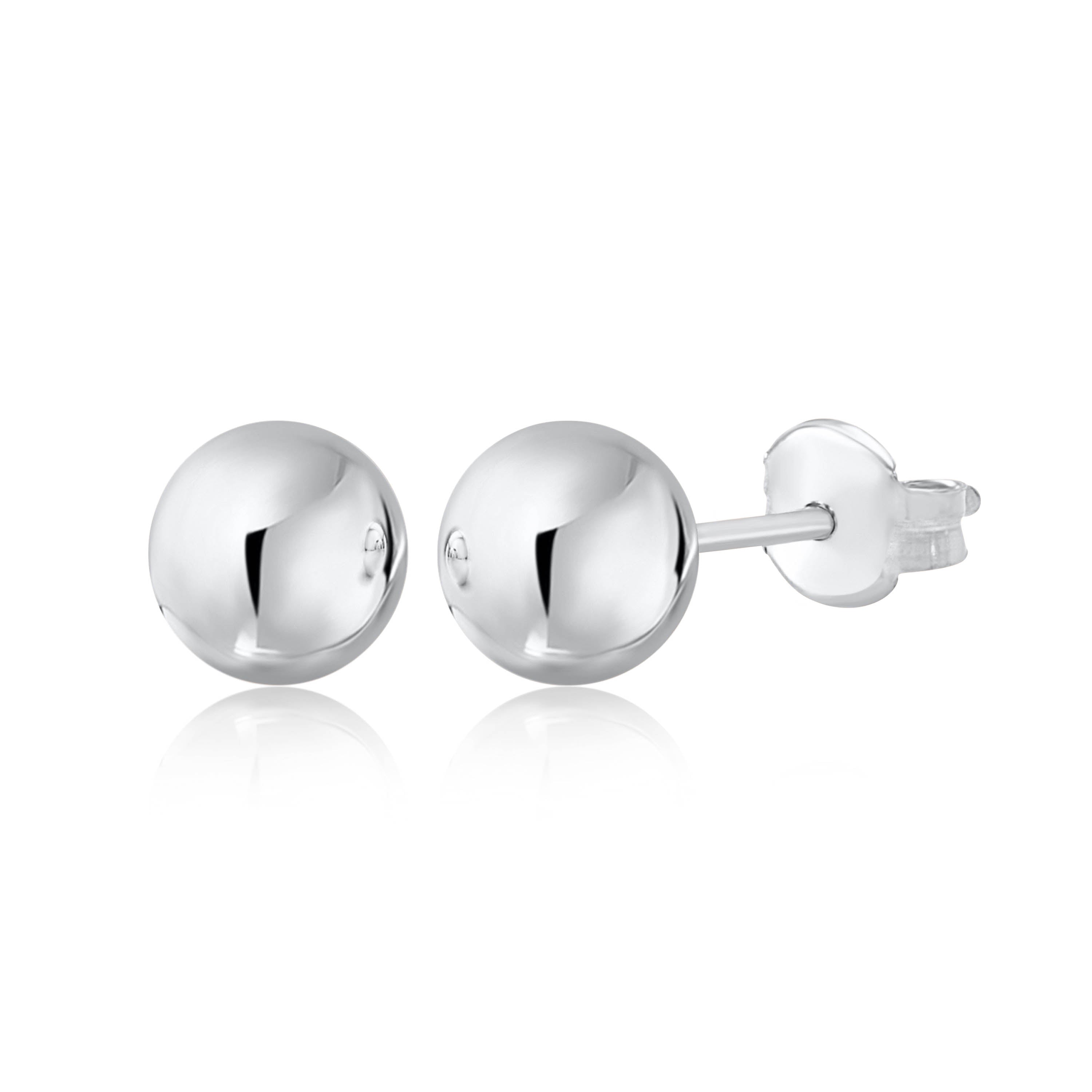 Gold Ball Stud Earrings for Women and Girls
