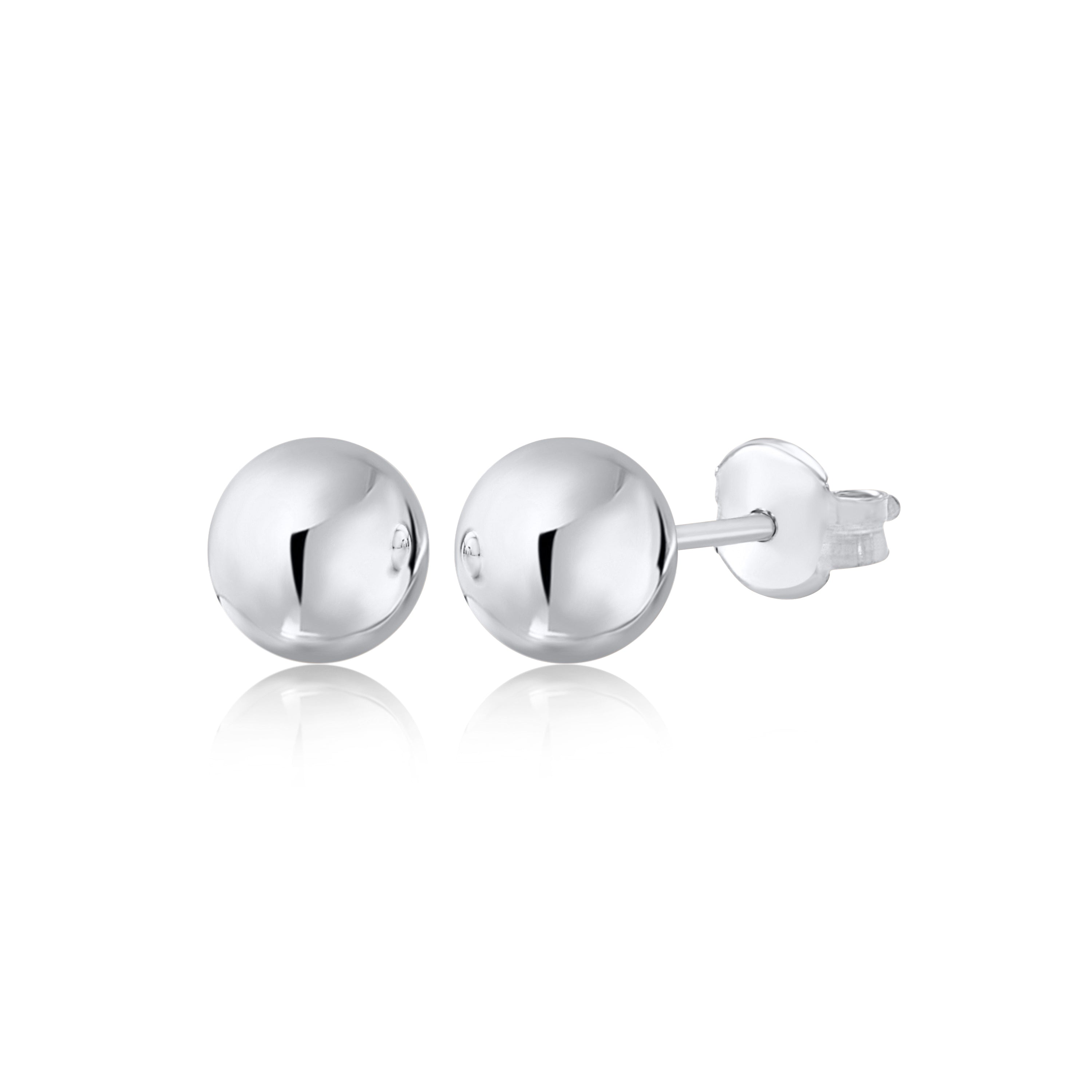 Gold Ball Stud Earrings for Women and Girls