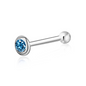 14k Solid Gold Nose Stud with Diamond CZ Small Micro Nose Bone Stud Flat Nose Ring One Piece Hypoallergenic 20 Gauge