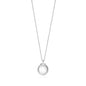 MASSETE Sterling Silver 925 12mm Ball Pendant Necklace Rolo Chain 17"