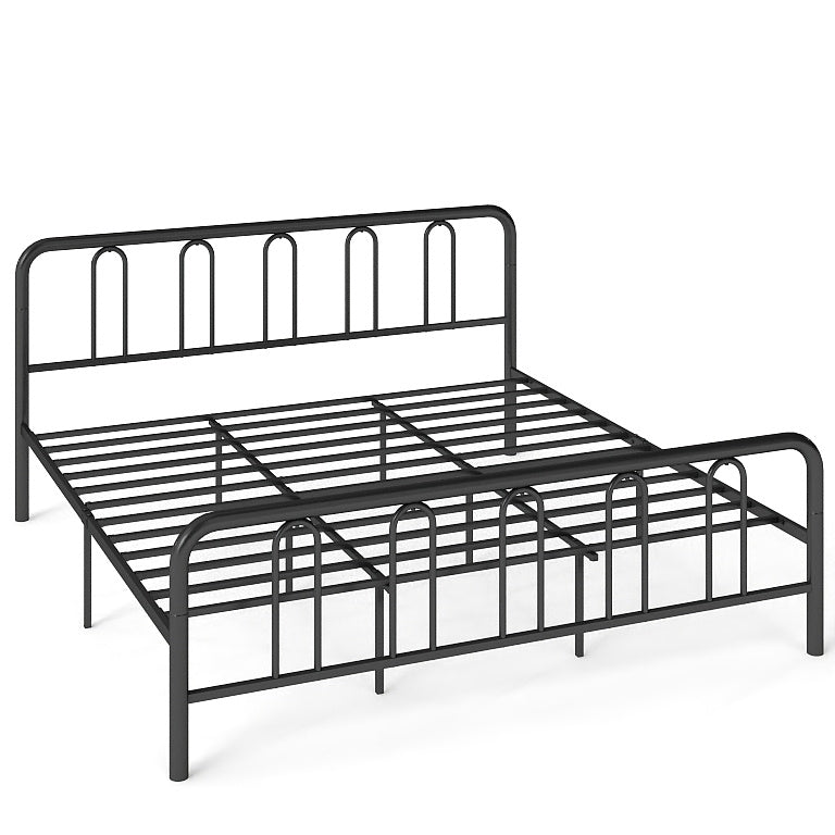Full/Queen Size Metal Bed Frame with Headboard and Footboard