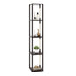 64 Inches Floor Lamp with 3-Level Dimmable LED Bulbs and Rotatable LED Poles-Walnut