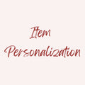 Item Personalization