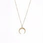 Horn Pendant Charms Necklace