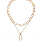 Heart Choker Lock Pendant Necklace