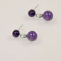 Multicolor Natural agate Raw Stone Earrings