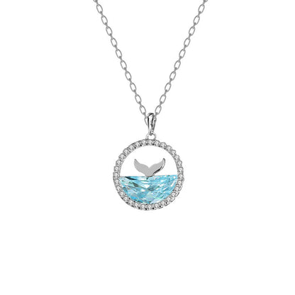 2022 New S925 Sterling Silver Mermaid's Tears Necklace