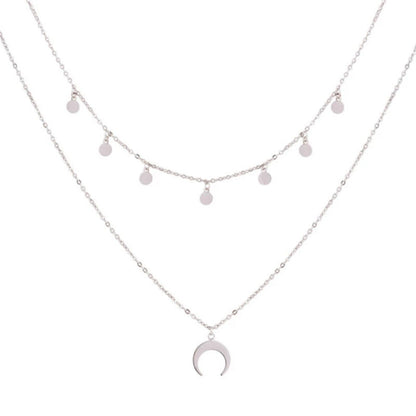 Punk Multi Layer Curb Cuban Chain Choker Necklace