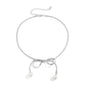 Snake Chain Choker Pearl Pendant Necklaces