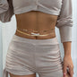Sexy Imitated Pearl Flat Snake Waist Chains