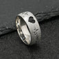Creative Stainless Steel Ornament Cut Hollow Heart Rings