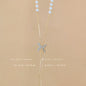 Titanium steel pearl clavicle necklace