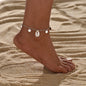 Beach Shell Pendant Circular Tassel Women Anklet Jewelry