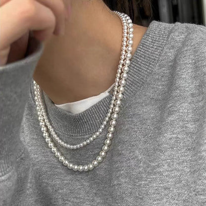 Twist Pearl Choker Necklace Fashion Jewelry