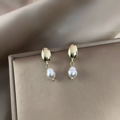 Baroque Irregular Pearl Studs Earrings
