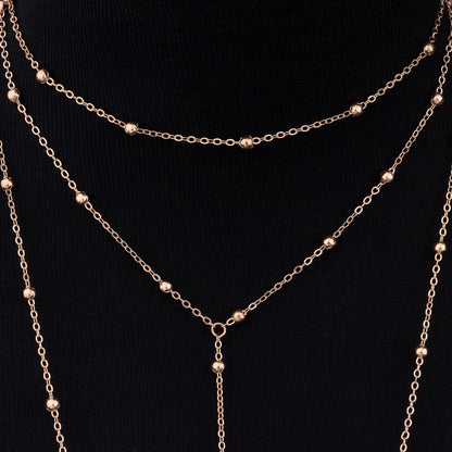 Double Cross Chain Popular Bead Chain Sexy Body Jewelry