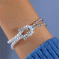 Pearl Knot Stacked Wear Bracelet