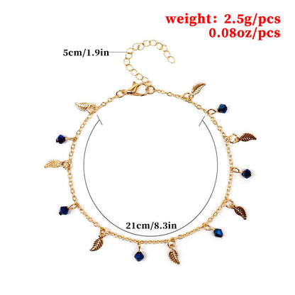 Leaves Charm Anklet Jewelry