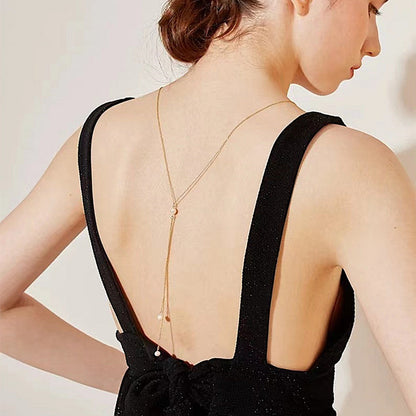 Women Simple Sexy Body Chain Back Necklace