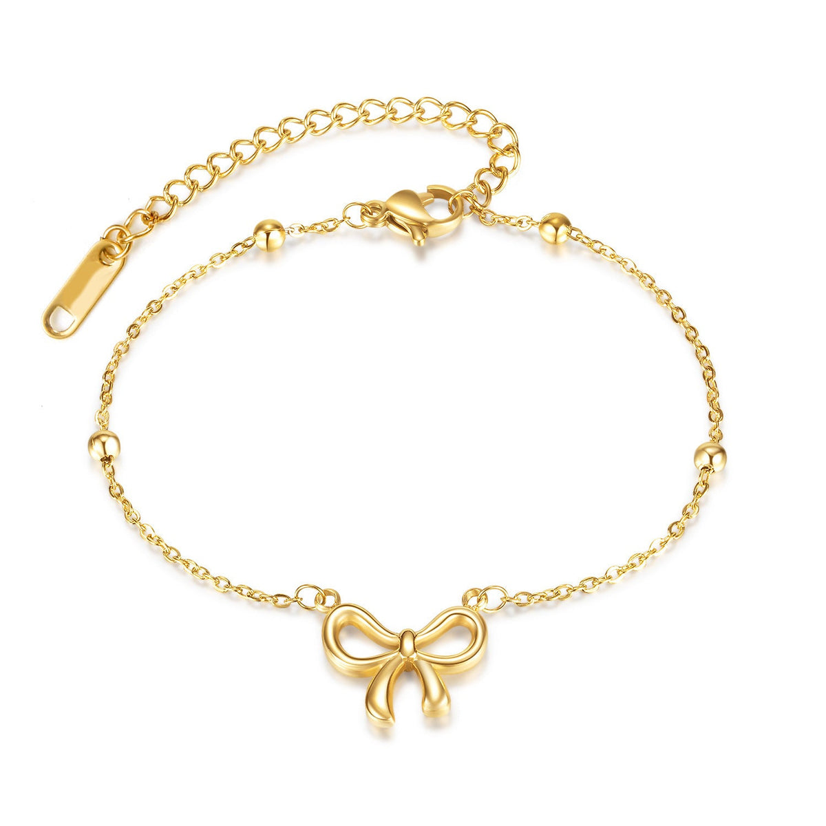 Women's Bow Titanium Steel For Gold Starry Necklaces