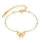 Women's Bow Titanium Steel For Gold Starry Necklaces