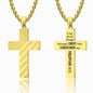Men's National Flag Cross Stainless Steel Necklaces