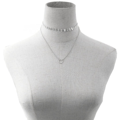Sexy Multi-layer Sequined Chain Necklace