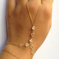 Bezel Zircon Slave Bracelet Hand Chain