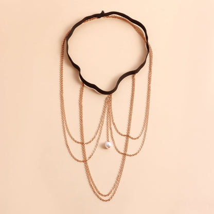 Sexy Casual Beach Pearl Leg Ring Body Chain