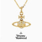 Women's Sterling Sier Classic Saturn Pearl Pin Necklaces