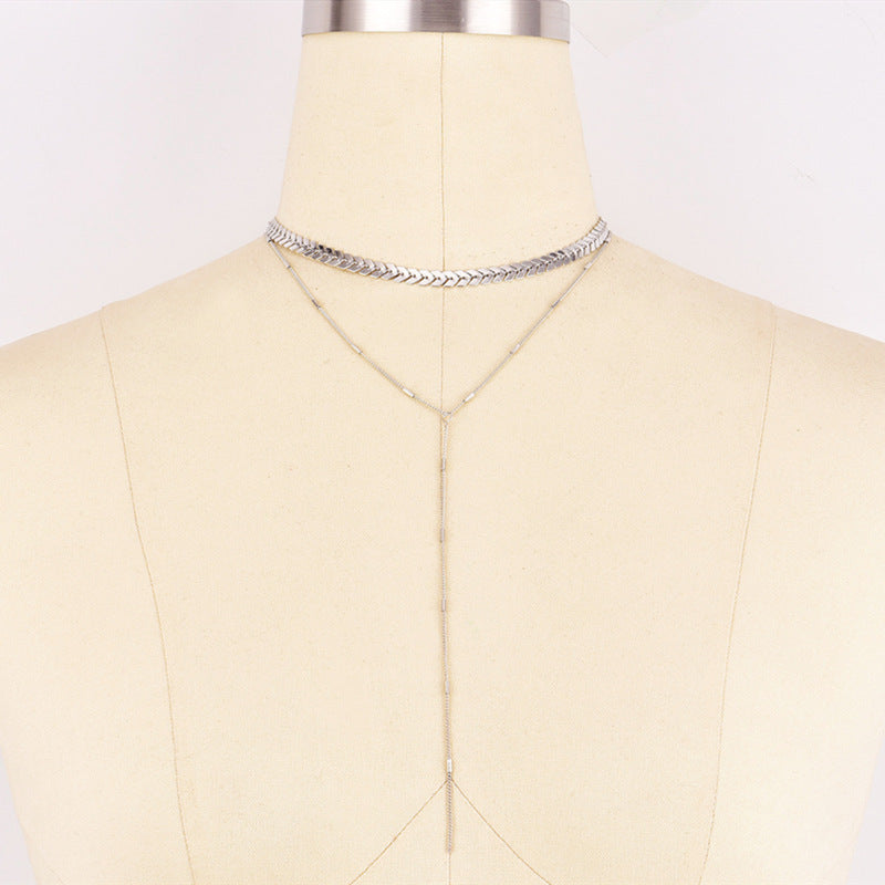Sexy Multi-layer Sequined Chain Necklace