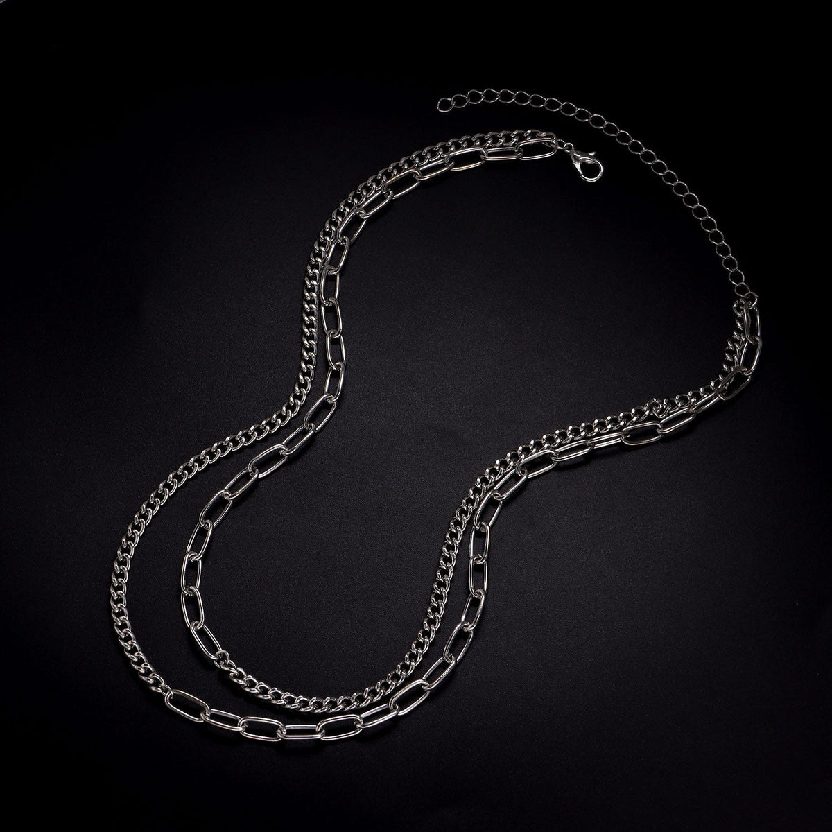 Multi Layer Chain Necklace Punk Trendy Choker Necklace