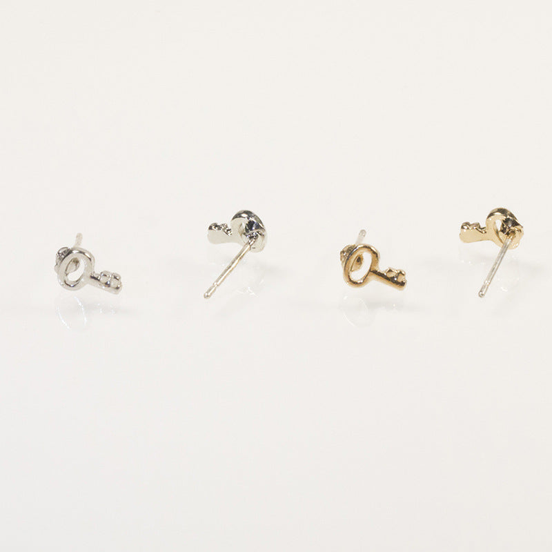 Mini Key Stud Earring