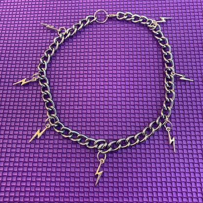Punk Lightning Chokers Necklace