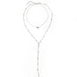 Heart Charm Beaded Long Chain Necklace