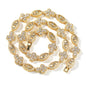 Diamond eye cross high-end feeling necklace
