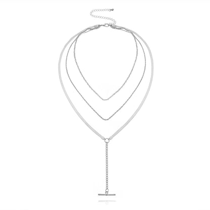 Sexy Copper Flat Snake Chain Necklaces for Women