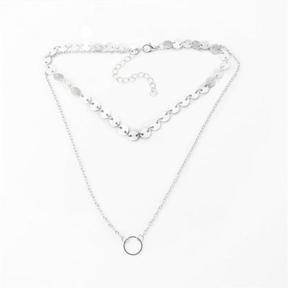 Sexy Multi-layer Sequined Chain Necklace