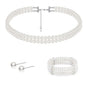Layered Choker Pearl Necklaces Jewelry Set
