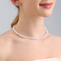 Love Imitation Pearl Necklace Beaded Clavicle Chain