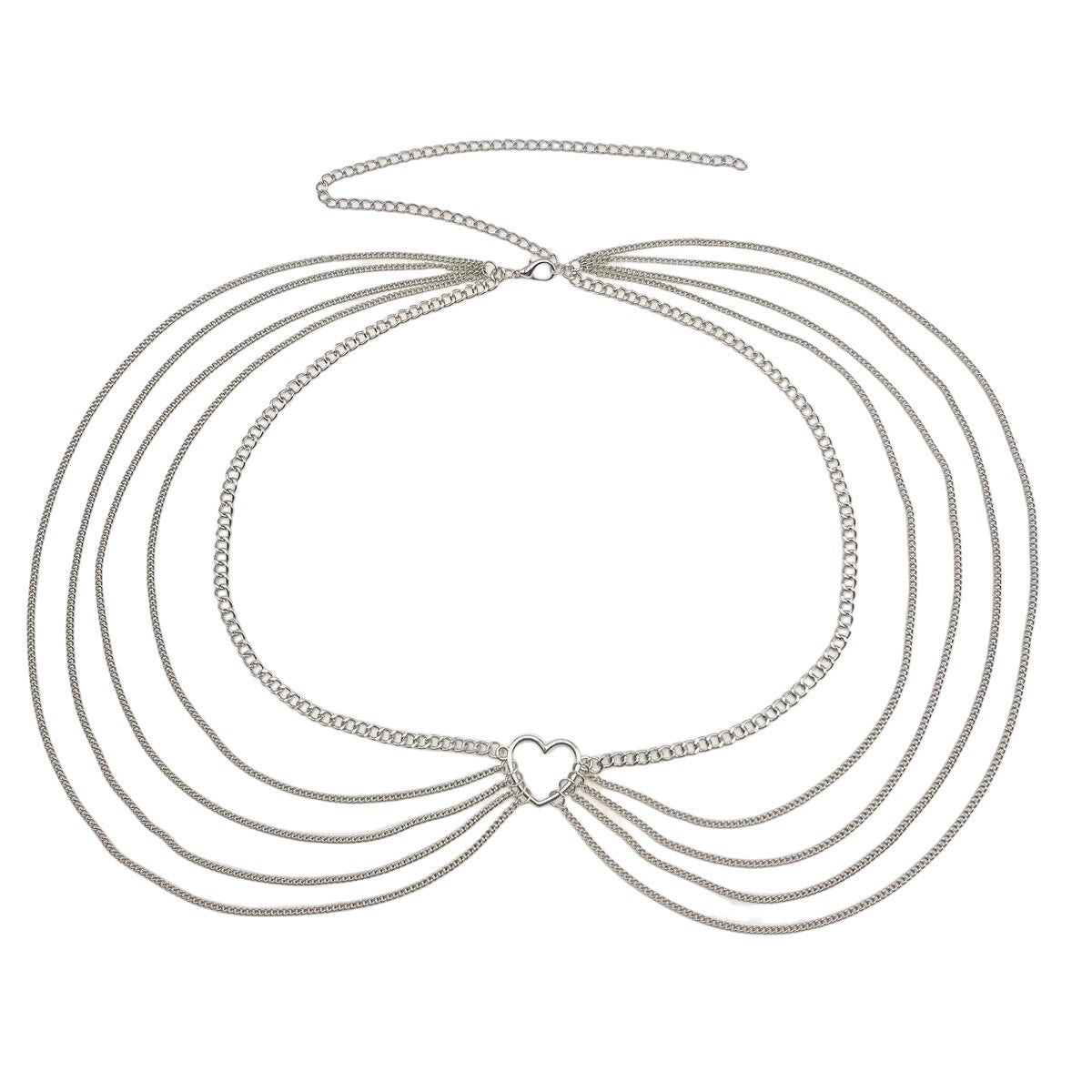 Sexy Beach Bikini Thin Belly Chain Simple Geometric Exaggerated Fringe Waist Chain Jewelry